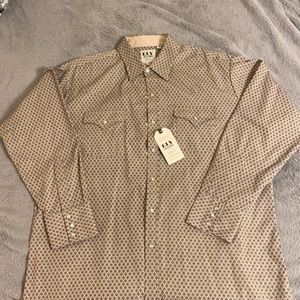 Ely Cattleman Button-Up Long Sleeve Dress Shirt